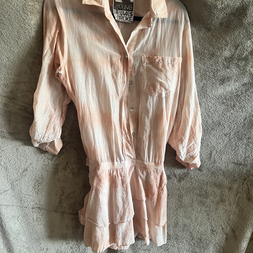Young Fabulous & Broke Pale Peach Mini Dress